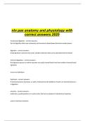 nln pax anatomy and physiology with correct answers 2025