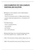 G202 EXAMINATION TEST 2026 COMPLETE QUESTIONS AND SOLUTIONS