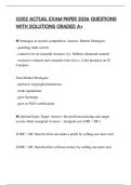 G202 ACTUAL EXAM PAPER 2026 QUESTIONS WITH SOLUTIONS GRADED A&plus;
