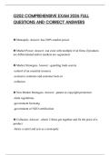 G202 COMPREHENSIVE EXAM 2026 FULL QUESTIONS AND CORRECT ANSWERS