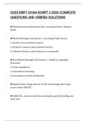 G202 KREFT EXAM SCRIPT 2 2026 COMPLETE QUESTIONS AND VERIFIED SOLUTIONS