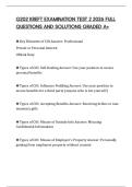 G202 KREFT EXAMINATION TEST 2 2026 FULL QUESTIONS AND SOLUTIONS GRADED A&plus;