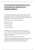 GA PEST EMPLOYEE REGISTRATION ACTUAL EXAM PAPER 2026 QUESTIONS WITH ANSWERS GRADED A&plus;