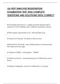 GA PEST EMPLOYEE REGISTRATION EXAMINATION TEST 2026 COMPLETE QUESTIONS AND SOLUTIONS 100&percnt; CORRECT