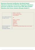Dynatrace Associate Certification Test Bank Newest  &sol;Dynatrace Associate Certification Preparation &sol;Dynatrace  Associate Certification Practice Exam With 400 Complete  Questions And Correct Answers &vert;Already Graded A&plus;