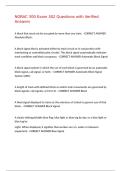 NORAC 300 Exam 302 Questions with Verified Answers&comma;100&percnt;CORRECT
