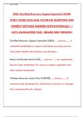 CRSS Exam&colon; Certified Recovery Support Specialist Practice Test & Study Guide