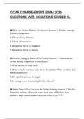 GCAP COMPREHENSIVE EXAM 2026 QUESTIONS WITH SOLUTIONS GRADED A&plus;