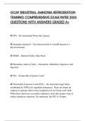GCAP INDUSTRIAL AMMONIA REFRIGERATION TRAINING COMPREHENSIVE EXAM PAPER 2026 QUESTIONS WITH ANSWERS GRADED A&plus;