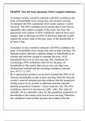FRAPPY Test AP Stats Questions With Complete Solutions