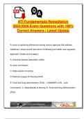 ATI Fundamentals Remediation &vert; 2025&sol;2026 Verified Q&A &vert; Infection Control&comma; IV Care&comma; Safety Protocols