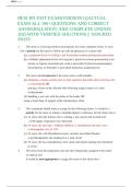 HESI RN Exit Exam &lpar;Version 1&rpar; Actual Exam with All 160 Questions and Correct Answers Latest