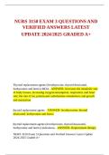 NURS 3150 Exam 3 Questions and Verified Answers Latest Update 2024-2025 Graded A