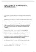 MORS 115 OSHA TEST 102 QUESTIONS WITH COMPLETE SOLUTION&period;