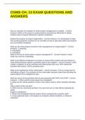 CGMS CH&period; 13 EXAM QUESTIONS AND ANSWERS