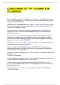 CGMS STUDY SET WITH COMPLETE SOLUTIONS