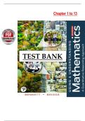 Test Bank &ndash; Using & Understanding Mathematics&colon; A Quantitative Reasoning Approach&comma; 8th Edition &lpar;Bennett & Briggs&rpar; &ndash; Chapters 1&ndash;13