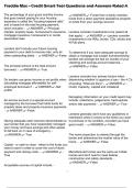 Freddie Mac - Credit Smart Test Questions and Answers Rated A
