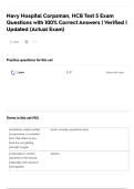 Navy Hospital Corpsman&comma; HCB Test 5 Exam Questions with 100&percnt; Correct Answers &vert; Verified &vert; Updated &lpar;Actual Exam&rpar;