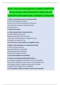 NOCTI General Management &lpar;2026&rpar; COMPLETE  STUDY GUIDE WITH PRACTICE TOPICS & KEY  CONCEPT EXPLANATIONS <UPDATED VERSION>