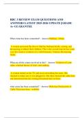    RBC 3 REVIEW EXAM QUESTIONS AND ANSWERS LATEST 2025-2026 UPDATE &vert;GRADE A&plus; GUARANTEE