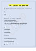 CCSVP Test Questions with Correct Answers Latest Update Already Passed