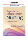 Psychiatric&ndash;Mental Health Nursing Test Bank 9th Edition &vert; Sheila L&period; Videbeck
