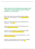 IPPSA CHECK ON LEARNING QUESTIONS AND ANSWERS LATEST 2025-2026 EXAM UPDATE &vert;GRADE A&plus; GUARANTEE