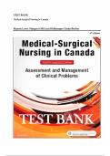 Test Bank for Lewis's Medical-Surgical Nursing in Canada&comma; 5th Edition &lpar;Tyerman&comma; 2023&rpar;&comma; Chapter 1-72 &vert; All Chapters