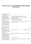  BSN 225 Practice Hesi &vert; QUESTIONS AND ANSWERS &vert; 2025&sol;2026&vert; LATEST UPDATE