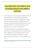 ATLS PRACTICE TEST 2026 ACTUAL EXAM QUESTIONS AND CORRECT ANSWERS