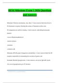 HESI Milestone Exam 1 2026 Questions and Answers