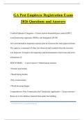 GA Pest Employee Registration Exam 2026 Questions and Answers