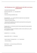 AGEC 340 Agribusiness Exam &vert; UPDATED Questions with 100&percnt; Correct Answers &vert; Verified Solutions