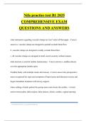 Nifa practice test B1 2025 COMPREHENSIVE EXAM QUESTIONS AND ANSWERS