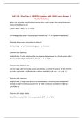 AMT 102 &ndash; Final Exam &vert; UPDATED Questions with 100&percnt; Correct Answers &vert; Verified Solutions