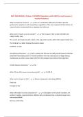 AMT 102 MODULE 3 Exam &vert; UPDATED Questions with 100&percnt; Correct Answers &vert; Verified Solutions
