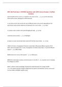 AMT 102 Final Exam &vert; UPDATED Questions with 100&percnt; Correct Answers &vert; Verified Solutions