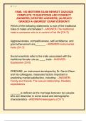 FAML 420 MIDTERM AND FINAL EXAM NEWEST  2025&sol;2026 COMPLETE 150 QUESTIONS AND  CORRECT ANSWERS &lpar;VERIFIED ANSWERS&rpar;  &vert;ALREADY GRADED A&plus;&vert;&vert;NEWEST EXAM VERSION&excl;&excl;&excl;
