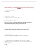 ASU MIC205 Exam 4 &vert; UPDATED Questions with 100&percnt; Correct Answers &vert; Verified Solutions