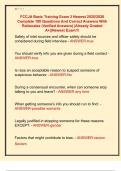 FCCJA Basic Training Exam 3 Newest 2025&sol;2026  Complete 100 Questions And Correct Answers With  Rationales &lpar;Verified Answers&rpar; &vert;Already Graded  A&plus;&vert;&vert;Newest Exam&excl;&excl;&excl; 