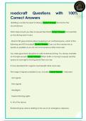 roadcraft Questions with 100&percnt;  Correct Answers 