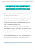 CDL PASSENGER ENDORSEMENT QUESTIONS AND ANSWERS 2026