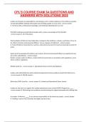 CPL-S COURSE EXAM 3A QUESTIONS AND ANSWERS WITH SOLUTIONS 2025