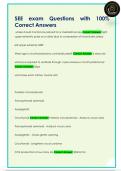 SEE exam Questions with 100&percnt;  Correct Answers