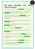 SEE Exam Questions with 100&percnt;  Correct Answers