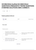 NCCER&sol;OSHA Scaffold SG &vert;2025 EXAM QUESTIONS &vert;FREQUENTLY TESTED QUESTIONS &vert;&vert;VERIFIED SOLUTIONS &lpar;100&percnt; CORRECT&rpar;