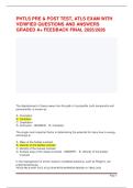 PHTLS PRE & POST TEST&comma; ATLS EXAM WITH VERIFIED QUESTIONS AND ANSWERS GRADED A&plus; FEEDBACK FINAL 2025&sol;2026