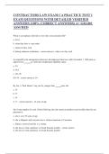 CONTRACTORS LAW EXAM CA PRACTICE TEST 1 EXAM QUESTIONS WITH DETAILED VERIFIED ANSWERS 2025