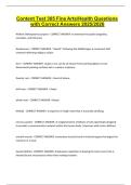 Content Test 305 Fine Arts-Health Questions with Correct Answers 2025-2026